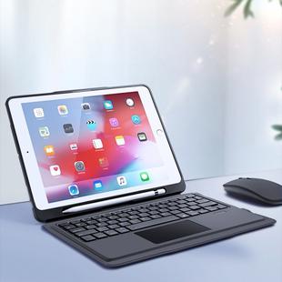 DUX DUCIS For iPad 10.2 & 10.5 inch Detachable Touch Bluetooth Keyboard PU Leather + Silicone Tablet Case with Smart Sleep & Wake-up / Pen Slot / Bracket(Black)