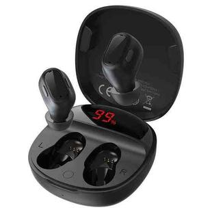 Baseus WM01 Plus Encok Bluetooth 5.0 Intelligent Digital Display True Wireless Bluetooth Earphone with Charging Box(Black)