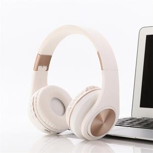 A1 Bluetooth 4.2 Candy Color Super Base Bluetooth Headphone, Support Music Play & Switching & Volume Control & Answer(White)