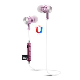 F3 Bluetooth 4.2 Hanging Neck Design Bluetooth Headset, Support Music Play & Switching & Volume Control & Answer(Rose Gold)