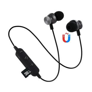 F17 Bluetooth 4.2 Hanging Neck Design Bluetooth Headset, Support Music Play & Switching & Volume Control & Answer(Black)