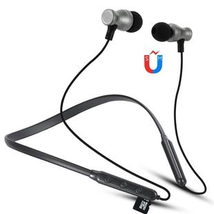F106 Bluetooth 4.2 Hanging Neck Design Bluetooth Headset, Support Music Play & Switching & Volume Control & Answer(Black)