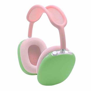 A Pair Full Coverage Anti-scratch Silicone Headphone Protective Case for AirPods Max(Green)