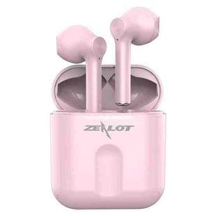 ZEALOT T2 Bluetooth 5.0 TWS Wireless Bluetooth Earphone with Charging Box, Support Touch & Call & Power Display(Pink)