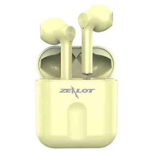 ZEALOT T2 Bluetooth 5.0 TWS Wireless Bluetooth Earphone with Charging Box, Support Touch & Call & Power Display(Yellow)