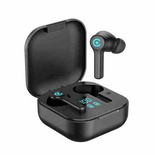 ES1 Bluetooth 5.1 TWS Digital Display Touch Wireless Bluetooth Earphone with Charging Box(Black)