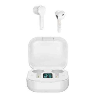 L10S Bluetooth 5.1 TWS Digital Display Touch Wireless Bluetooth Earphone with Charging Box (White)