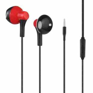 3.5mm Plug Wired in-ear Earphone, Support Wire Control, Cable Length: 1m(Red)