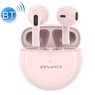 awei T17 Bluetooth V5.0 Ture Wireless Sports TWS Headset with Charging Case(Pink)