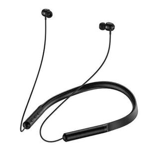 WK V15 Magnetic Neck-mounted Wireless Bluetooth 5.0 Sports Earphone Support TF Card (Black)
