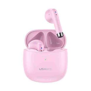 USAMS-IA04 Zero Sense Series Wireless Bluetooth 5.0 Mini TWS Earphone with Charging Box (Pink)