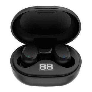 AIN AT-X80J Smart Call Noise Reduction Bluetooth Earphone with Charging Box & Battery Digital Display, Support Touch & Voice Assistant & Automatic Connection(Black)