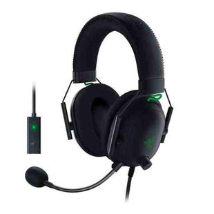 Razer BlackShark V2 THX Spatial Audio 3.5mm Audio + USB Sound Card Passive Noise Reduction Gaming Headphone, Cable Length: 1.8m (Black)