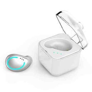 M-B8 Bluetooth 5.0 Mini Invisible In-ear Stereo Wireless Bluetooth Earphone with Charging Box (Silver)