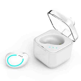 M-B8 Bluetooth 5.0 Mini Invisible In-ear Stereo Wireless Bluetooth Earphone with Charging Box (White)