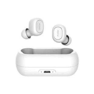 Original Xiaomi Youpin QCY-T1C TWS Bluetooth V5.0 Wireless In-Ear Earphones with Charging Box(White)