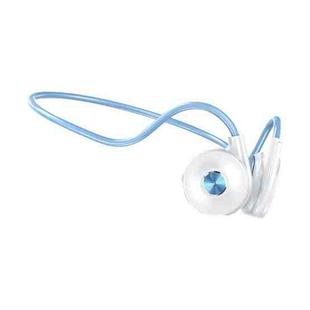 M-1 Back-mounted Touch Noise Reduction Bone Conduction Bluetooth Earphone with Detachable Microphone (Blue)