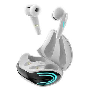 K68 In-ear Smart Noise Reduction Bluetooth Headset with Charging Compartment(White)