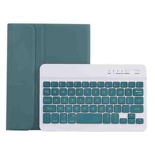 C06B Ultra-thin Candy Colors Bluetooth Keyboard Tablet Case for iPad mini 6, with Stand & Pen Slot (Dark Green)