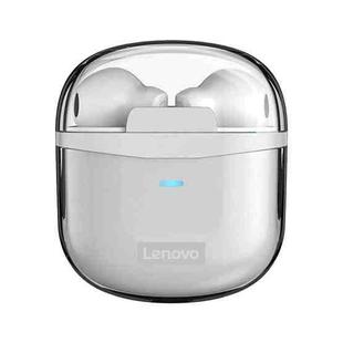 Original Lenovo XT96 Noise Reduction Semi-in-ear Bluetooth Earphone with Transparent Jelly Charging Box (White)