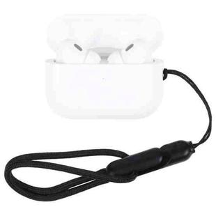 For Apple AirPods Pro 2 Wireless Bluetooth Earphone Anti-Lost Rope Phone Case Lanyard(Black)