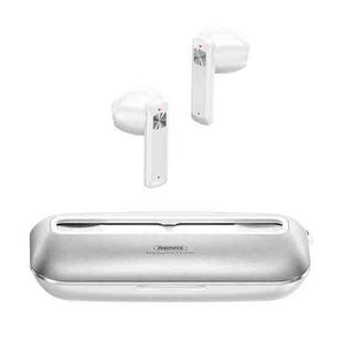 REMAX TWS-28 Metal Ultra-thin True Wireless Bluetooth Earphones(Silver)