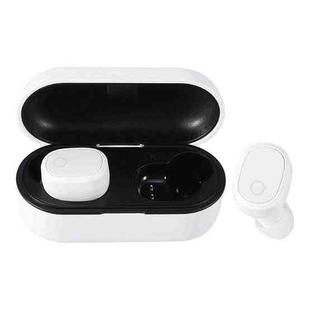 DT-6 IPX Waterproof Bluetooth 5.0 Wireless Bluetooth Earphone with 400mAh Magnetic Charging Box, Support Call(White)