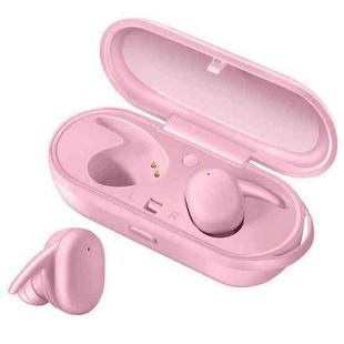 DT-7 IPX Waterproof Bluetooth 5.0 Wireless Bluetooth Earphone with 300mAh Magnetic Charging Box, Support Call(Pink)
