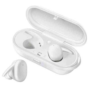 DT-7 IPX Waterproof Bluetooth 5.0 Wireless Bluetooth Earphone with 300mAh Magnetic Charging Box, Support Call(White)