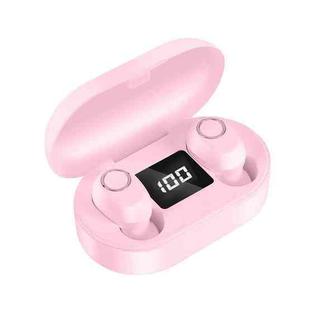 DT-13 Wireless Two Ear Bluetooth Headset Supports Touch & Smart Magnetic Charging(Pink)