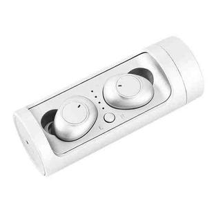 DT-15 Wireless Two Ear Bluetooth Headset Supports Touch & Smart Magnetic Charging & Power On Automatic Pairing (White)