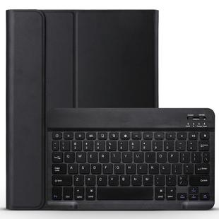 A11 Bluetooth 3.0 Ultra-thin ABS Detachable Bluetooth Keyboard Leather Tablet Case for iPad Pro 11 inch （2018）, with Holder (Black)