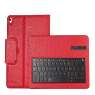 IP09 Bluetooth 3.0 Litchi Texture ABS Detachable Bluetooth Keyboard Leather Tablet Case for iPad Air / Pro 10.5 inch (2019), with Holder (Red)