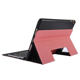 K05B Bluetooth 3.0 Ultra-thin One-piece Bluetooth Keyboard Leather Tablet Case for iPad Air / Pro 10.5 inch (2019), with Pen Slot & Holder (Pink)