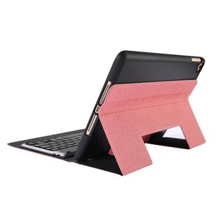 K07B Bluetooth 3.0 Ultra-thin One-piece Bluetooth Keyboard Leather Tablet Case for iPad 9.7 (2018) / 9.7 inch (2017) / Pro 9.7 inch / Air 2 / Air, with Pen Slot & Holder (Pink)