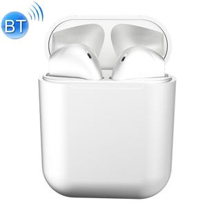 InPods12 TWS Bluetooth 5.0 Metallic Matte Plating Bluetooth Earphone with Charging Case, Supports Call & Touch(White)