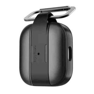 Mutural Rugged Utility Protective Case with Hook For AirPods 3 (Black)