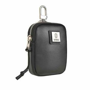 WIWU E-Pouch Portable Leather Earphone Bag(Black)