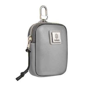 WIWU E-Pouch Portable Leather Earphone Bag(Grey)