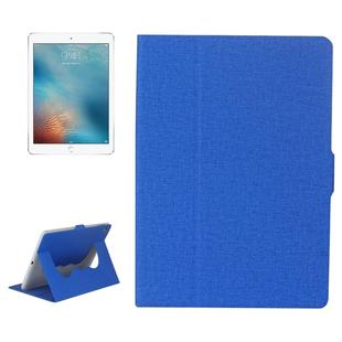 For iPad Air / iPad Air 2 / iPad Pro 9.7 / iPad 9.7 (2018) & iPad 9.7 (2017) Cloth Texture Horizontal Flip Leather Case with Holder & Sleep / Wake-up Function(Blue)