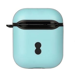 Two Color Wireless Earphones Charging Box Protective Case for Apple AirPods 1/2 (Blue+Black)