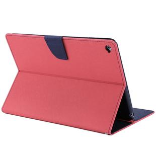 GOOSPERY FANCY DIARY for iPad Air 2 Cross Texture Leather Case with Card Slot & Holder & Wallet(Magenta)