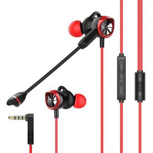 Langsdom G200X In-ear Wired Control Gaming Earphone, Cable Length: 1.2m (Red)
