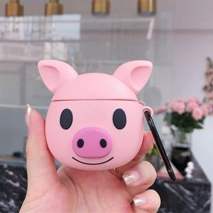 Silicone Cartoon Cute Pig Shape Earphones Shockproof Protective Case for Apple AirPods 1 / 2