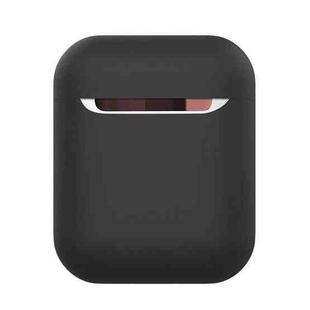 Wireless Earphones Shockproof Liquid Silicone Protective Case for Apple AirPods 1 / 2(Black)