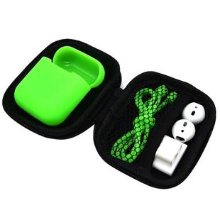 Wireless Earphones Shockproof Silicone Protective Case for Apple AirPods 1 / 2(Green)