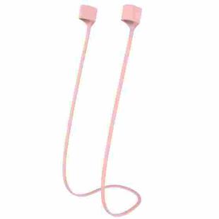 Wireless Bluetooth Headset Anti-lost Rope Magnetic Silicone Lanyard for Apple AirPods 1 / 2(Pink)