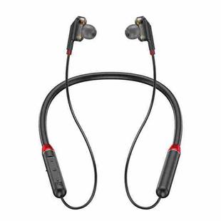 WK V16 Bluetooth 5.0 Magnetically-attracted Dual Moving Coil Neck-mounted Sports Bluetooth Earphone(Black)