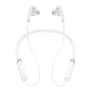 WK V16 Bluetooth 5.0 Magnetically-attracted Dual Moving Coil Neck-mounted Sports Bluetooth Earphone(White)
