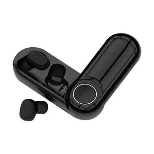 TWS-Q1 Stereo True Wireless Bluetooth Earphone with Charging Box (Black)